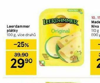 Tesco Leerdammer plátky nabídka