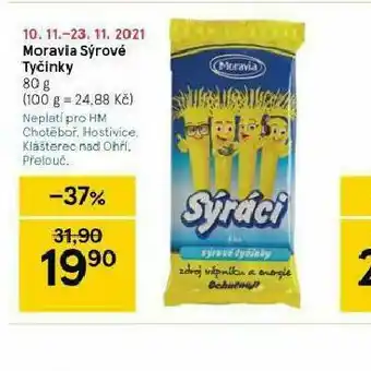 Tesco Moravia sýrové tyčinky nabídka
