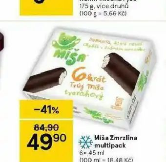 Tesco Míša zmrzlina mulitpack nabídka