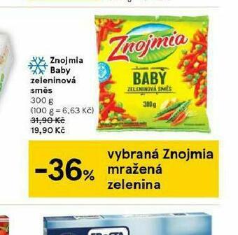 Tesco Znojmia baby zeleninová směs nabídka