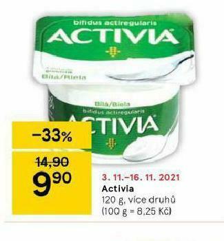Tesco Activia nabídka