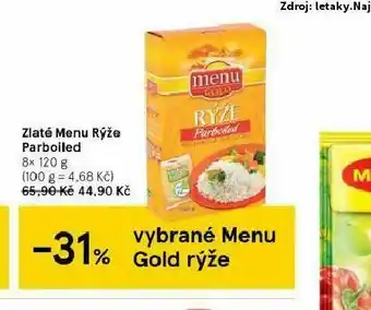 Tesco Zlaté menu rýže parboiled nabídka