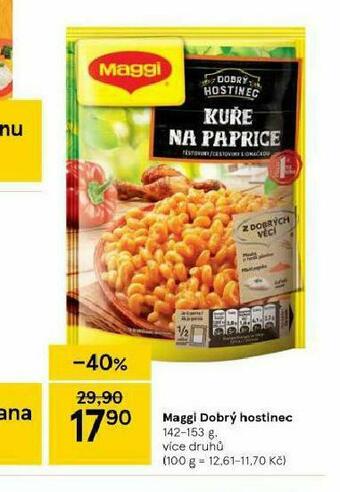 Tesco Maggi dobrý hostinec nabídka