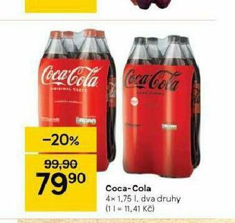 Tesco Coca cola 4pack nabídka