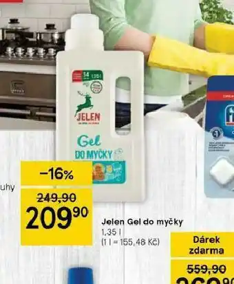 Tesco Jelen gel do myčky nabídka