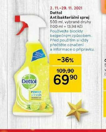 Tesco Dettol antibakteriální sprej nabídka