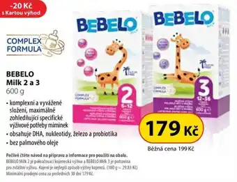 Dr. Max BEBELO Milk 2 a 3 nabídka