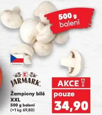 Kaufland Žampiony bílé XXL nabídka