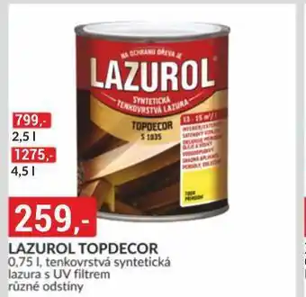 Baumax Lazurol topdecor nabídka