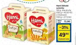 Tesco Hami dětské sušenky nabídka