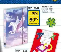 Tesco Box na sešity nabídka