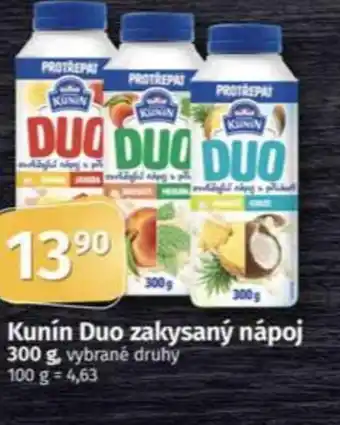 Coop KUNÍN Duo Zakysaný nápoj nabídka