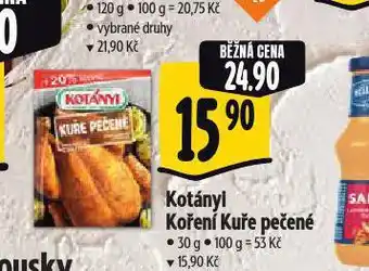 Albert Kotányi koření kuře nabídka