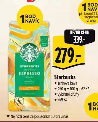 Albert Káva starbucks nabídka