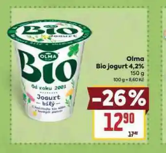 Billa Olma bio jogurt 4,2% nabídka