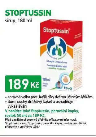 Alphega Lékárna Stoptussin nabídka