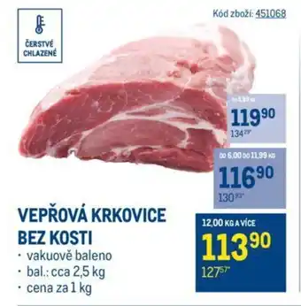 Makro Vepřová Krkovice Bez Kosti nabídka