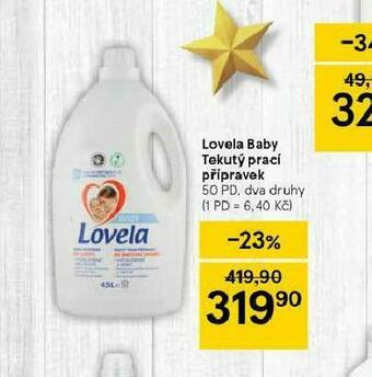 Tesco Lovela baby tekutý prací prostředek nabídka