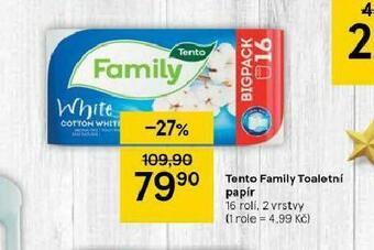Tesco Tento family toaletní papír nabídka