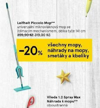 Tesco Leifheit piccolo mop nabídka