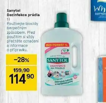 Tesco Sanytol dezinfekce prádla nabídka