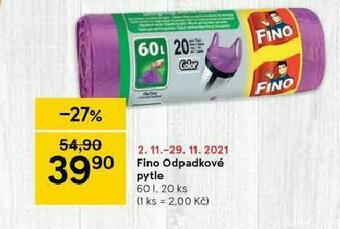 Tesco Fino odpadkové pytle nabídka