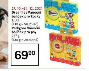 Tesco Dreamies vánoční balíček pro kočky nabídka
