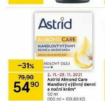 Tesco Astrid krém nabídka