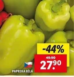 Lidl Paprika bílá nabídka
