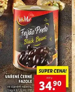 Lidl Vařené černé fazole nabídka