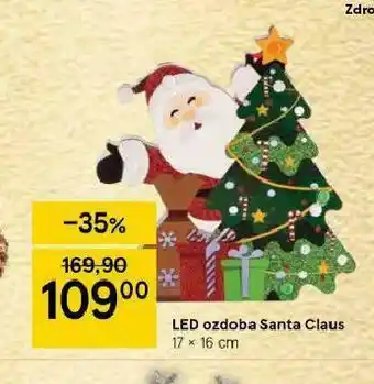 Tesco Led ozdoba santa claus nabídka