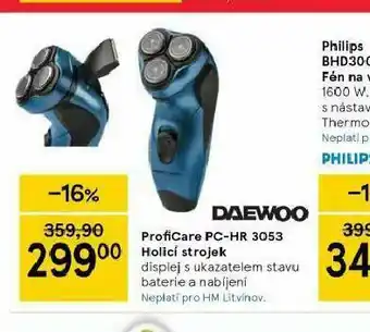 Tesco Holicí strojek daewoo nabídka