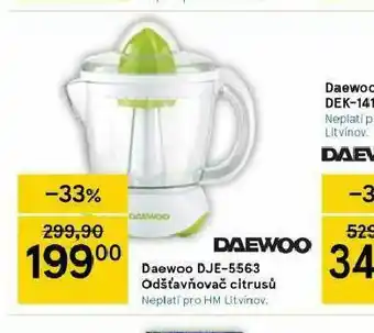 Tesco Odšťavňovač citrusů daewoo nabídka