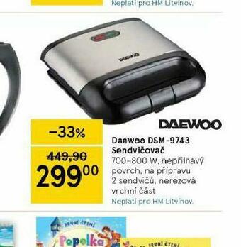 Tesco Sendvičovač daewoo nabídka