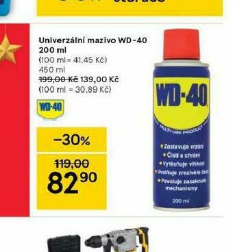 Tesco Wd-40 univerzální mazivo nabídka