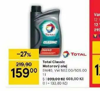 Tesco Total classic motorový olej 5w-40 nabídka