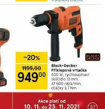 Tesco Black &amp; decker příklepová vrtačka nabídka