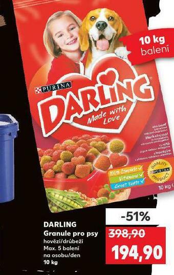 Kaufland Darling granule pro psy nabídka