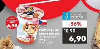 Kaufland Paw patrol jogurt prod ěti nabídka