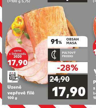 Kaufland Uzené vepřové filé nabídka