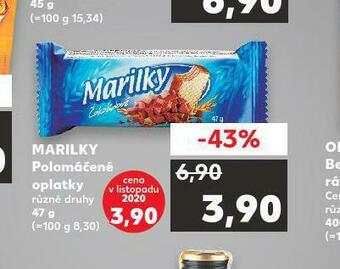 Kaufland Marilky polomáčené oplatky nabídka
