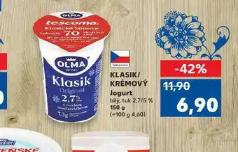 Kaufland Klasik / krémový jogurt nabídka
