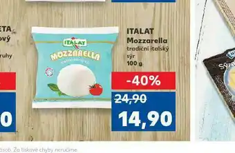 Kaufland Itakat mozzarella nabídka