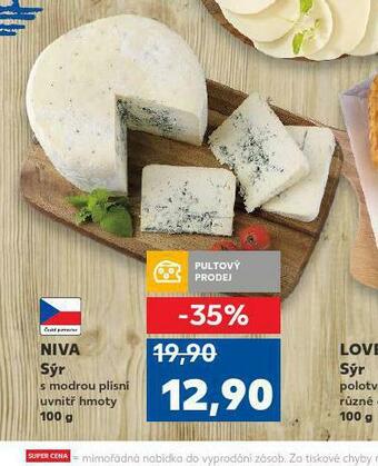 Kaufland Niva sýr nabídka