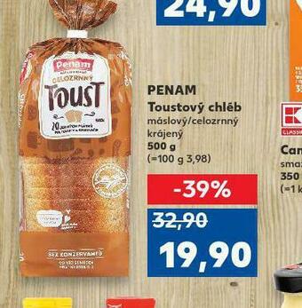 Kaufland Penam toustový chléb nabídka