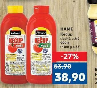Kaufland Hamé kečup nabídka