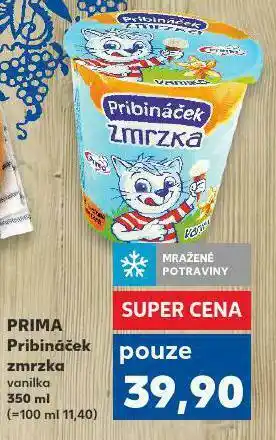 Kaufland Prima pribináček zmrzka nabídka