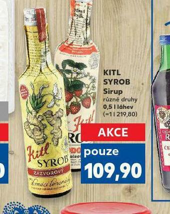 Kaufland Kitl syrob sirup nabídka