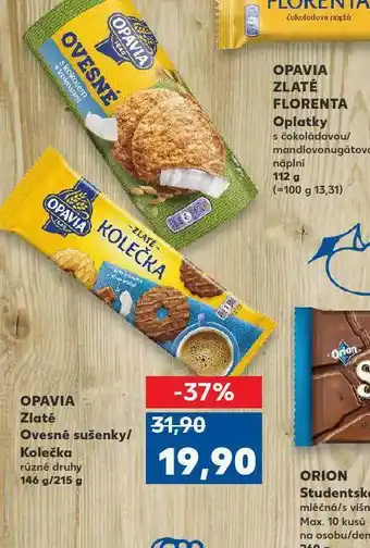 Kaufland Opavia tlaté ovesné sušenky / kolečka nabídka