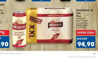 Kaufland Pivo krušovice královská 10 nabídka